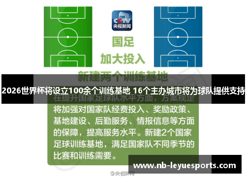 2026世界杯将设立100余个训练基地 16个主办城市将为球队提供支持
